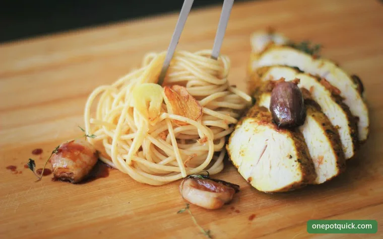 One-Pot Cheesy Garlic Chicken Pasta — Italian-American recipe, 30 min