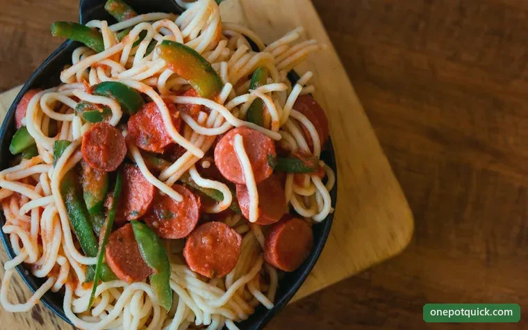 One-Pot Sausage Peppers Pasta — Italian-American recipe, 25 min
